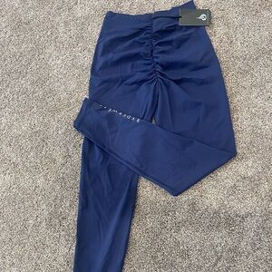 Ryderwear NKD V Scrunch Leggings - navy